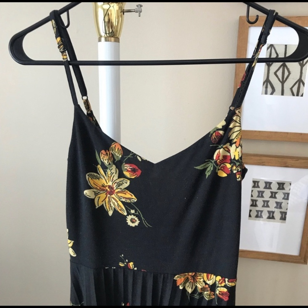 ASOS Black Floral Maxi Dress